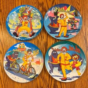 2005 McDonald’s Go Active Melamine Plates Complete Set